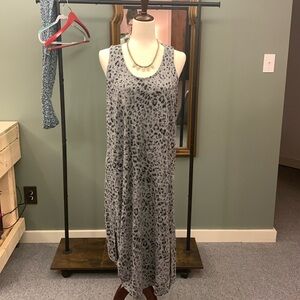 Old Navy Leopard Maxi Tank Dress